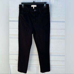 Women's Current/Elliott the soul mate slim straight black jeans 27